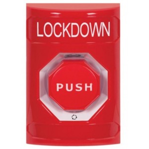 STI SS2001LD-EN Stopper Station – Red – Push and Turn Reset – Lockdown Label